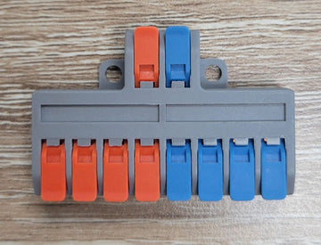 2 In 8 Out Lever Wire Connectors (10PK)