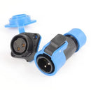 2-Pin Waterproof Quick Connect Panel Connector – IP68 Rated-1