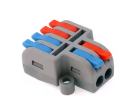 2 In 4 Out Lever Wire Connectors (10PK)