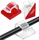 Transparent Adhesive Cable Clips-1